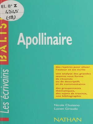 cover image of Apollinaire